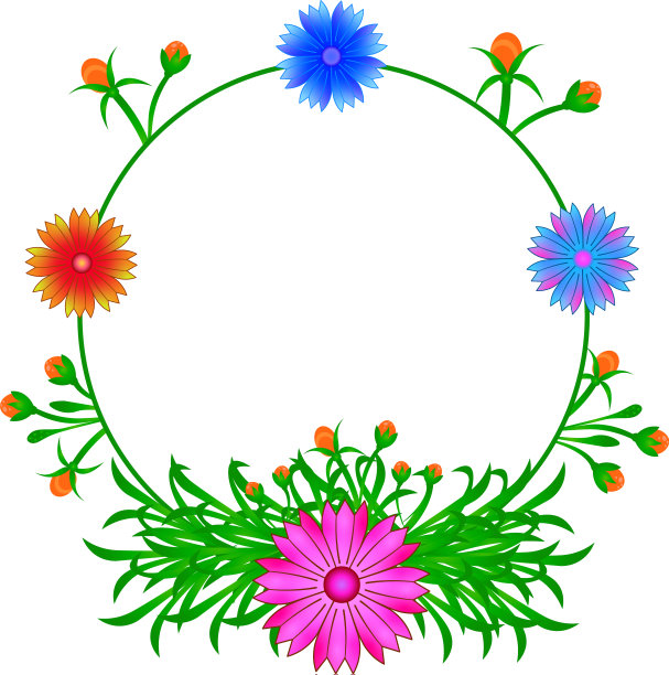 宇宙花框架图片下载