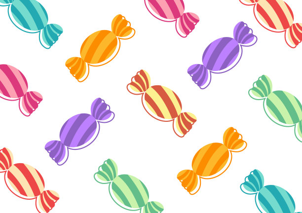 五彩缤纷的糖果模式图片下载