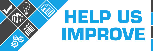 帮助我们改进商业符号蓝灰色左三角形图片下载