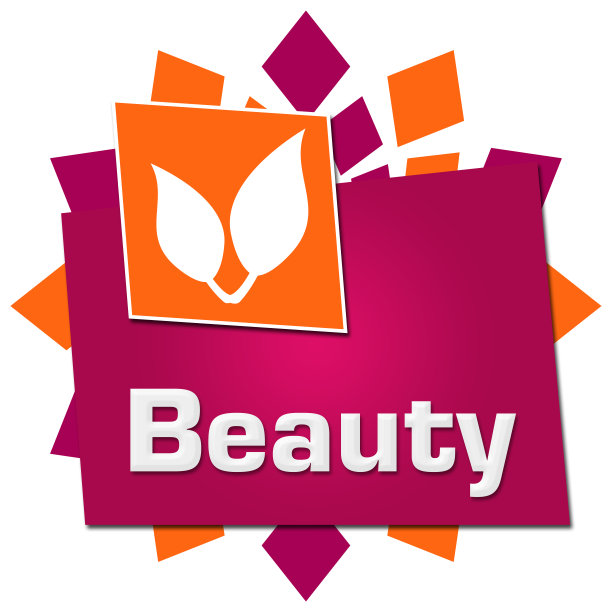 美粉橙圆形方块符号图片下载