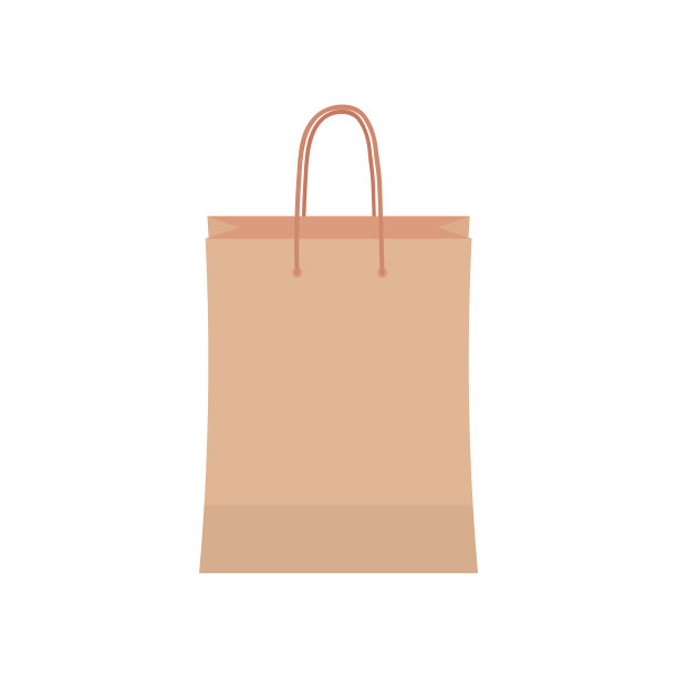 平画了一个纸袋供购物用图片下载