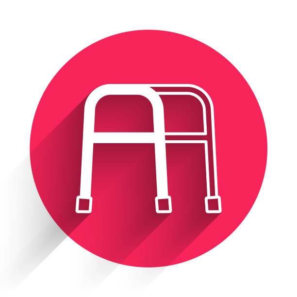 异步行者为残疾人图标隔离图片下载