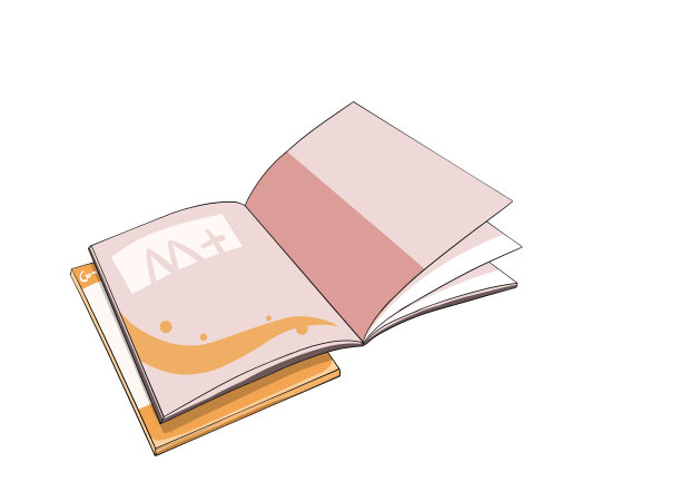 卡通垃圾分类过期杂志简笔画图片下载