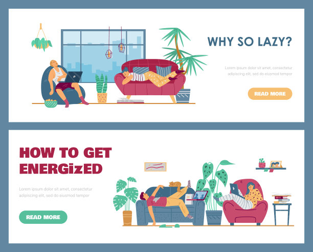 慵懒疲惫的人们在家里悠闲地上网看电视图片下载