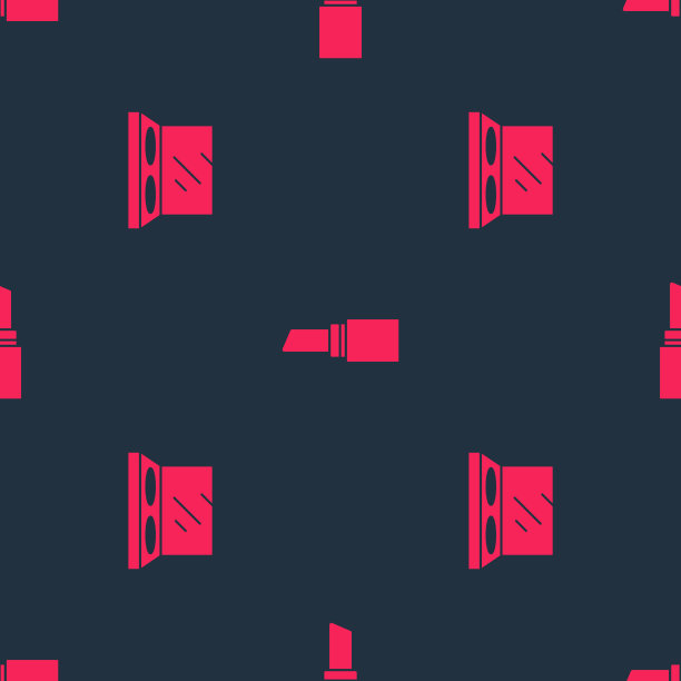 用镜子和口红补上粉底图片下载