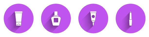 定妆霜或乳液，香水和化妆品管图片下载