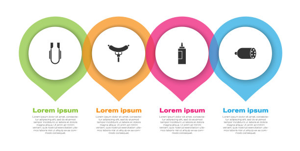 设置肉钳香肠叉酱瓶和图片下载