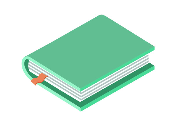 手绘卡通教育学习工具书本插画图片下载