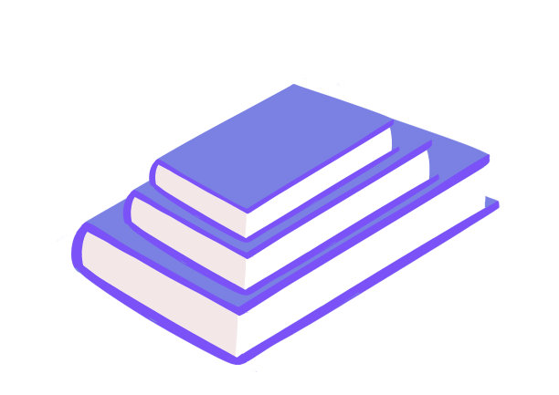 手绘教育扁平书籍台阶插画图片下载