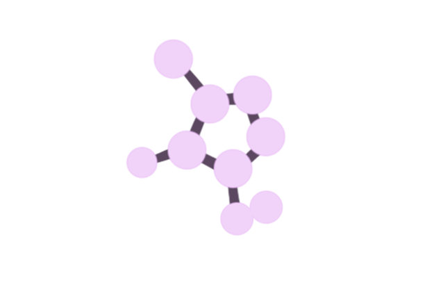 手绘卡通化学医药分子插画图片下载