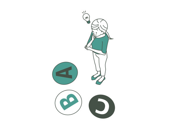 一个在考虑多种选择的女人图片下载