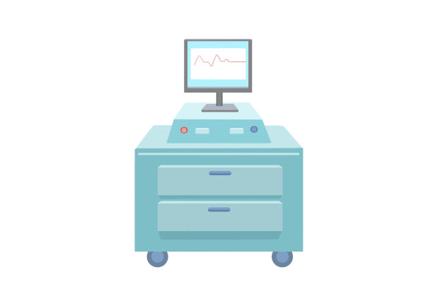 手绘卡通医护医疗设备机器插画图片下载