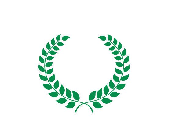 扁平绿色橄榄枝插画图片下载