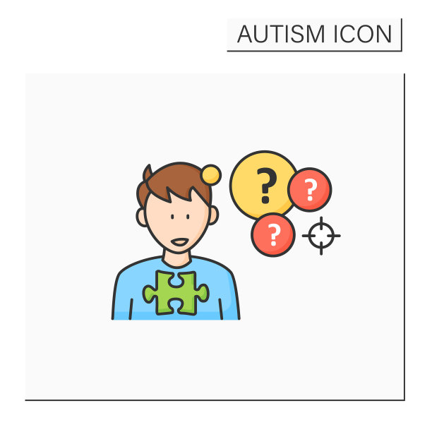 神经发育障碍的颜色图标图片下载