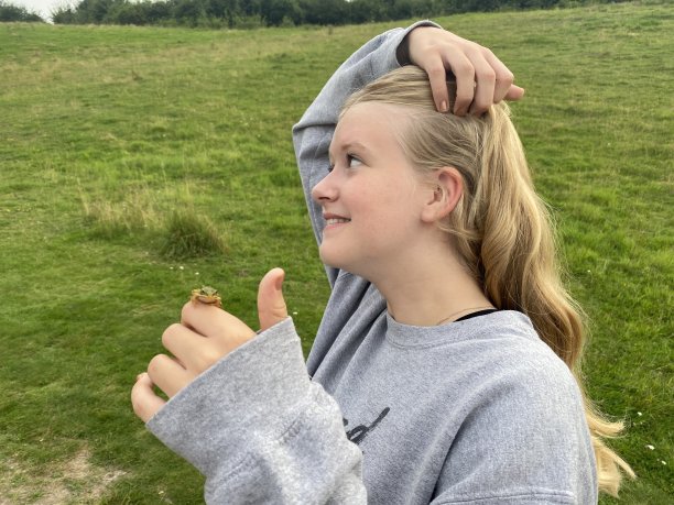 青蛙遇见少女图片下载