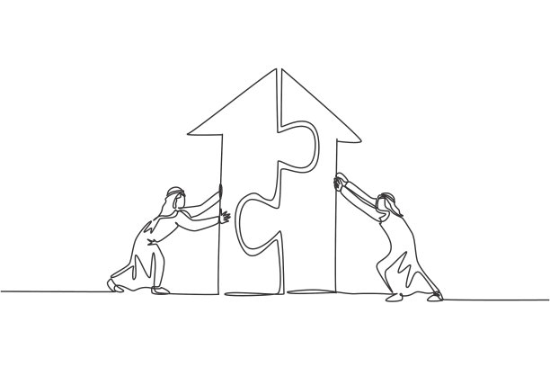 连续一行画两少年俊图片下载