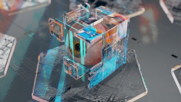 眼内旋玻璃用先进的电脑板技术图片下载