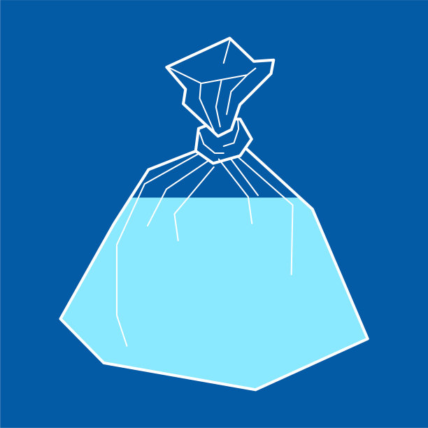 水在塑料袋中隔离图片下载