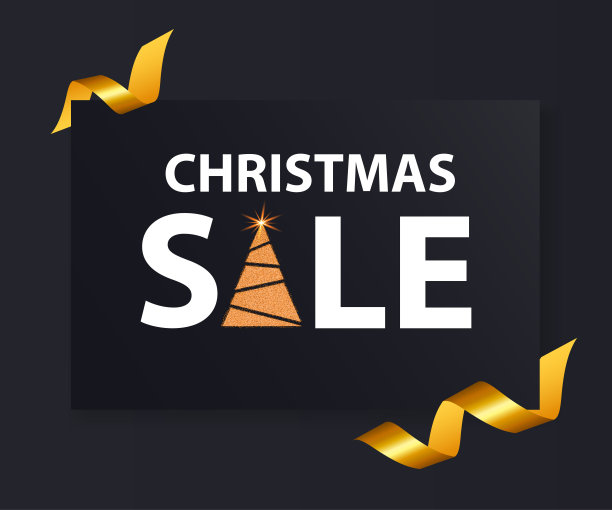 圣诞促销横幅的背景向量图片下载