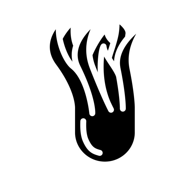 香橼水果字形图标矢量插图图片下载