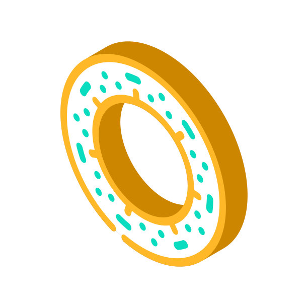 充气沙发的宠物等距图标矢量插图图片下载