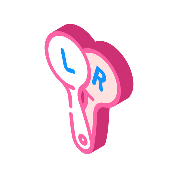 肩胛骨眼科等距图标矢量插图图片下载