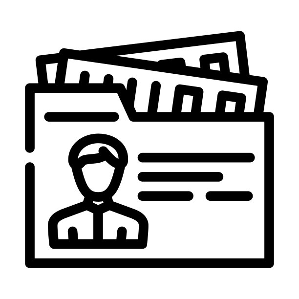 私人商务人士线条图标矢量图图片下载