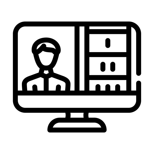 在线演示线性图标矢量插图图片下载