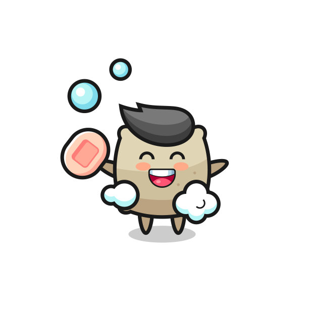 麻袋性格是一边洗澡一边拿肥皂图片下载