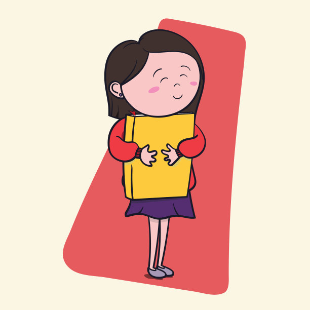 可爱的小女孩喜欢读书图片下载