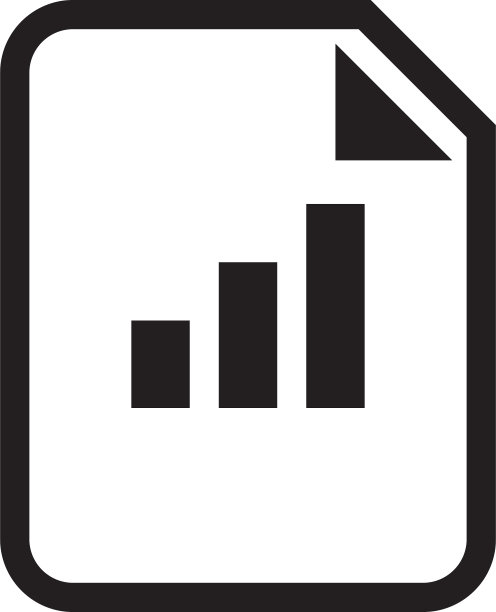 文档图标与条形图和图形图片下载