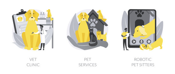 动物服务抽象概念图片下载