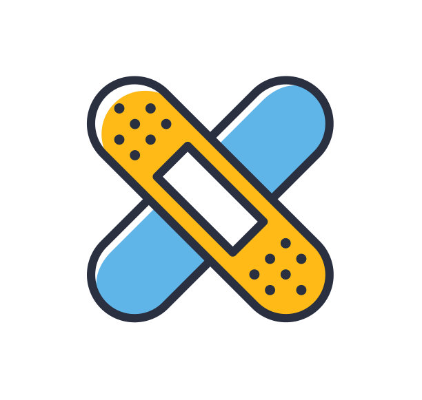 胶布隔离在白色背景上图片下载