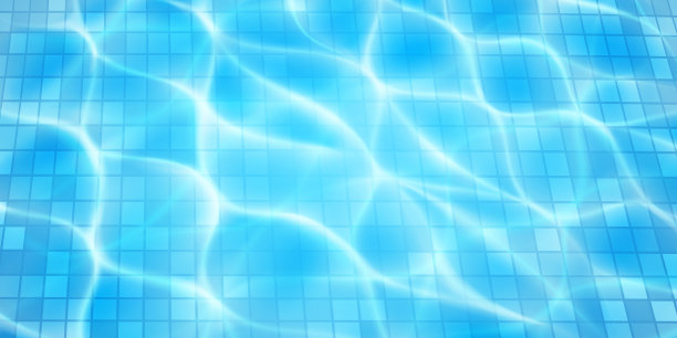 游泳池的背景与水面上的涟漪图片下载