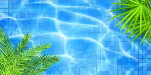 游泳池俯视图图片下载