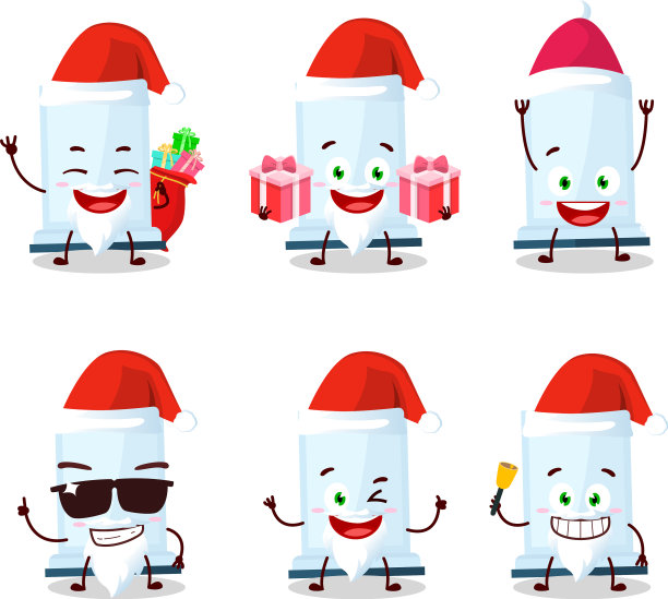 圣诞老人的表情和气压动画图片下载