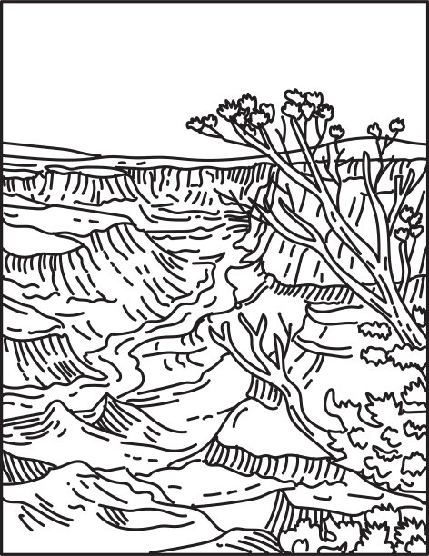 大峡谷国家公园与分层带图片下载