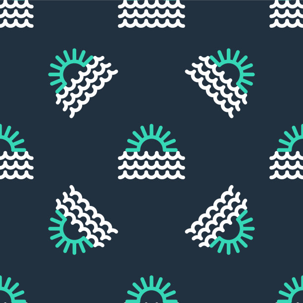 行日落图标隔离无缝模式上图片下载