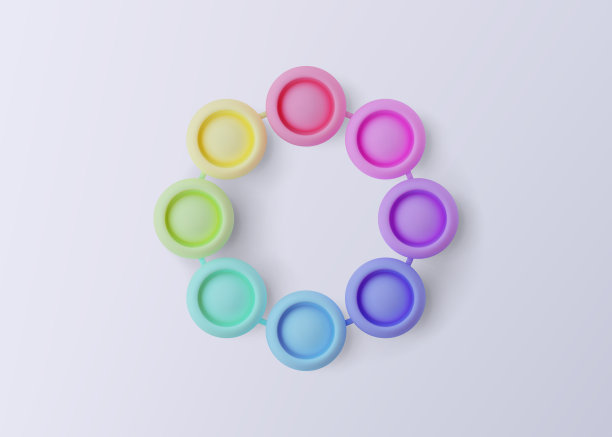 流行手镯。孤立在白色背景上。现实的向量图片下载