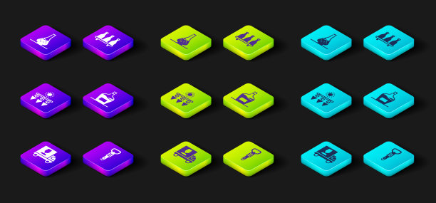 Set Wine truck, Bottle opener, Drying grapes, Old Bottle of Wine, and Decanter for icon。向量图片下载