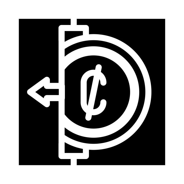 硬币接收标志矢量图图片下载
