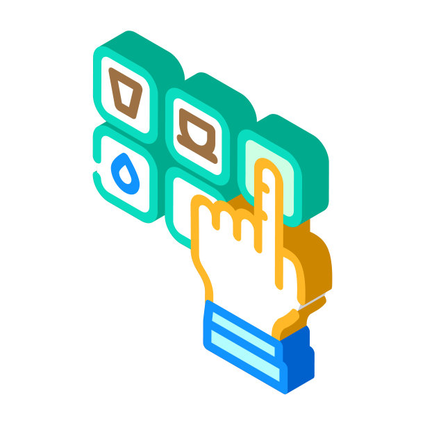 饮料选择等距图标矢量插图图片下载