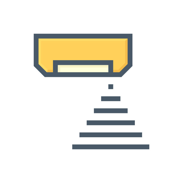 人体传感器或空调探测器矢量图标设计。48x48像素完美和可编辑的笔触。图片下载