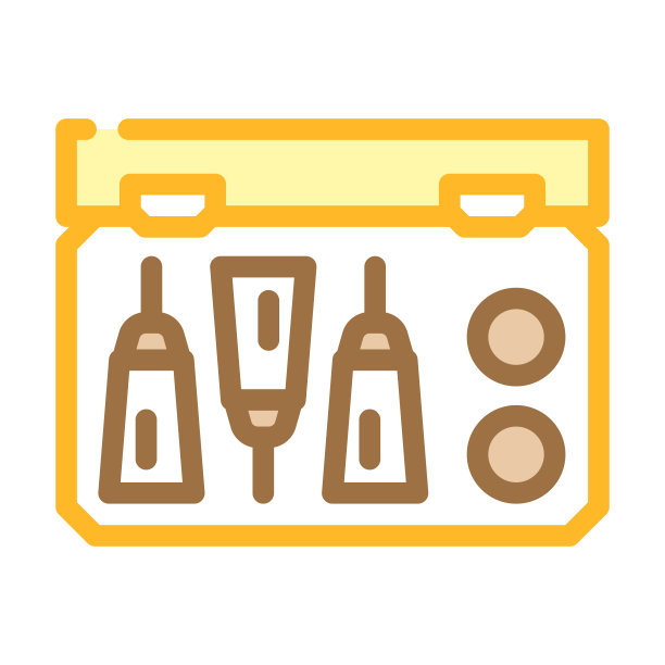 急救箱与解毒剂颜色图标矢量插图图片下载