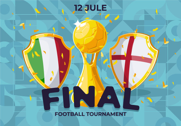 足球决赛的传单模板图片下载