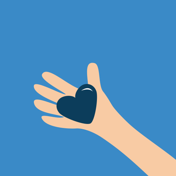 人的手挽着心形的手势靠近图片下载