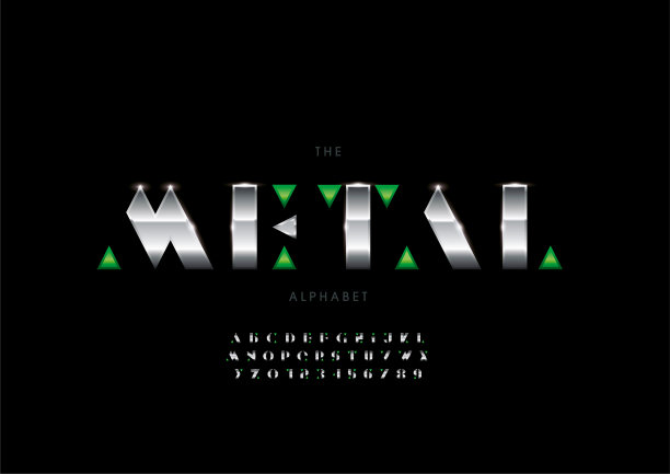 金属字母图片下载