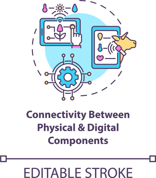 物理和数字之间的连接图片下载