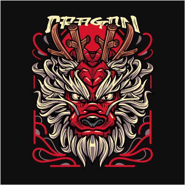 龙龙电竞吉祥物logo设计图片下载