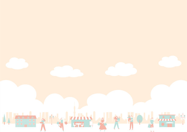 人们每天都喜欢在城市里购物图片下载